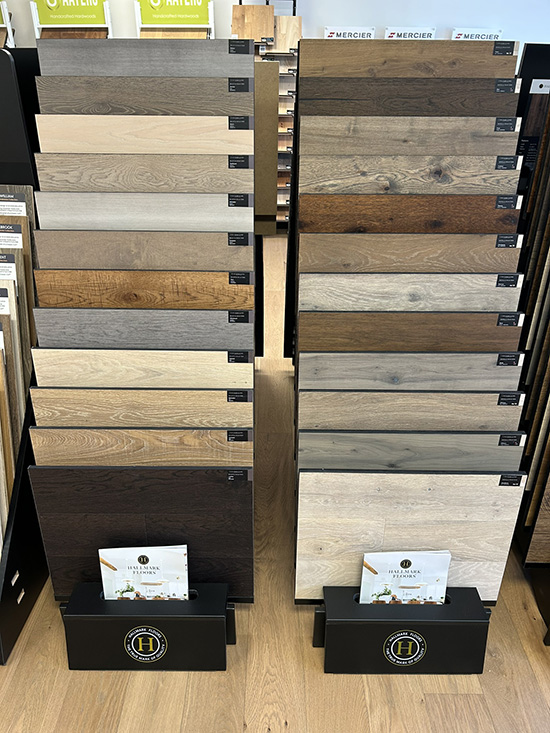 JDW Flooring Hardwood display