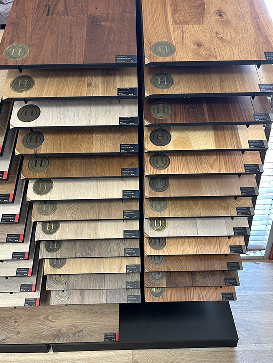 Anderson Flooring hallmark floors display