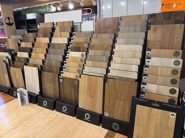 Baker Lumber hallmark floors showroom