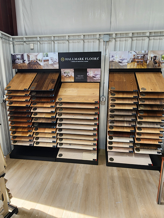 Sandoval Flooring hallmark floors display