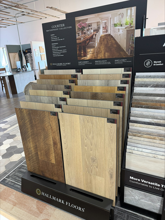 Floor to Ceiling hallmark showroom