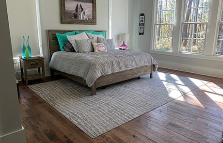 Hallmark-Floors-Organic-Solid-Moroccan-Hickory-bedroom-install-by-Barefoot-Floors Organic Solid Moroccan Hickory Bedroom